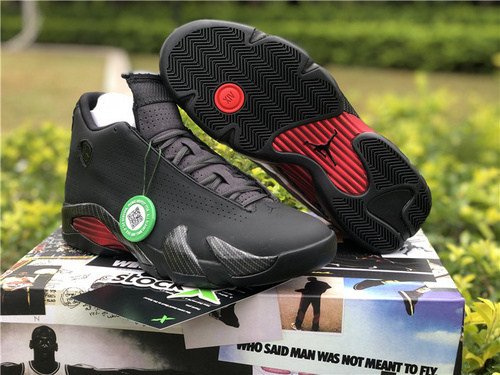 Poison version_ A J 14 SE _Black Ferrari_ Black Ferrari color scheme_ original bottom_ company materials_ number BQ3685-001 full code shipment 40-47.5-1900bff9
